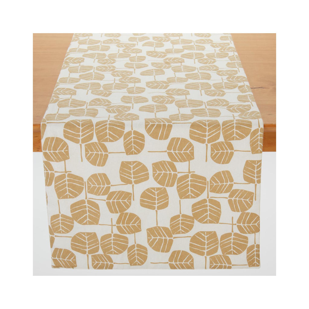 Mirrored Leaves Table Runner