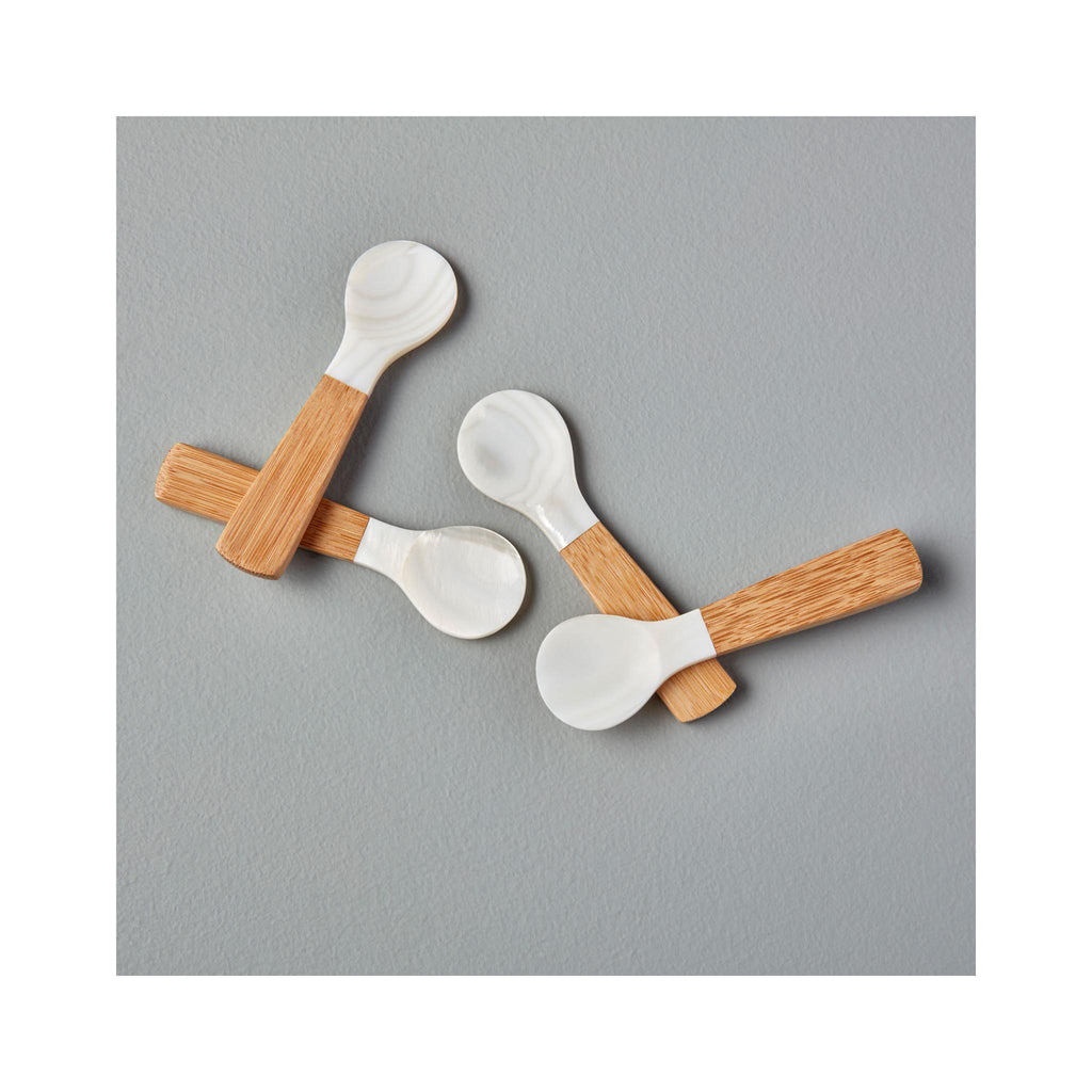 Sea Shell Spoon with Bamboo Handles