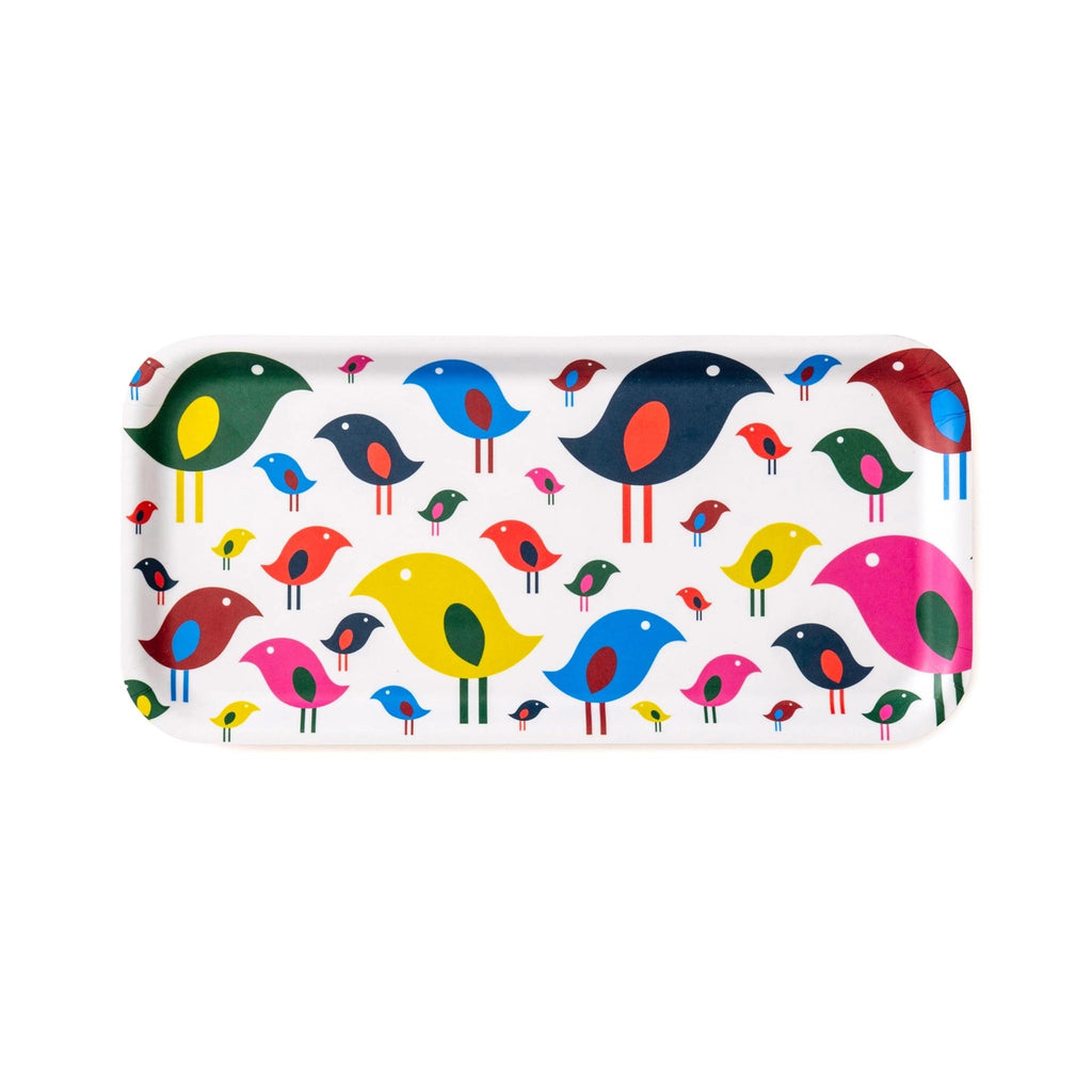 Bright Bird Birch Serving Tray