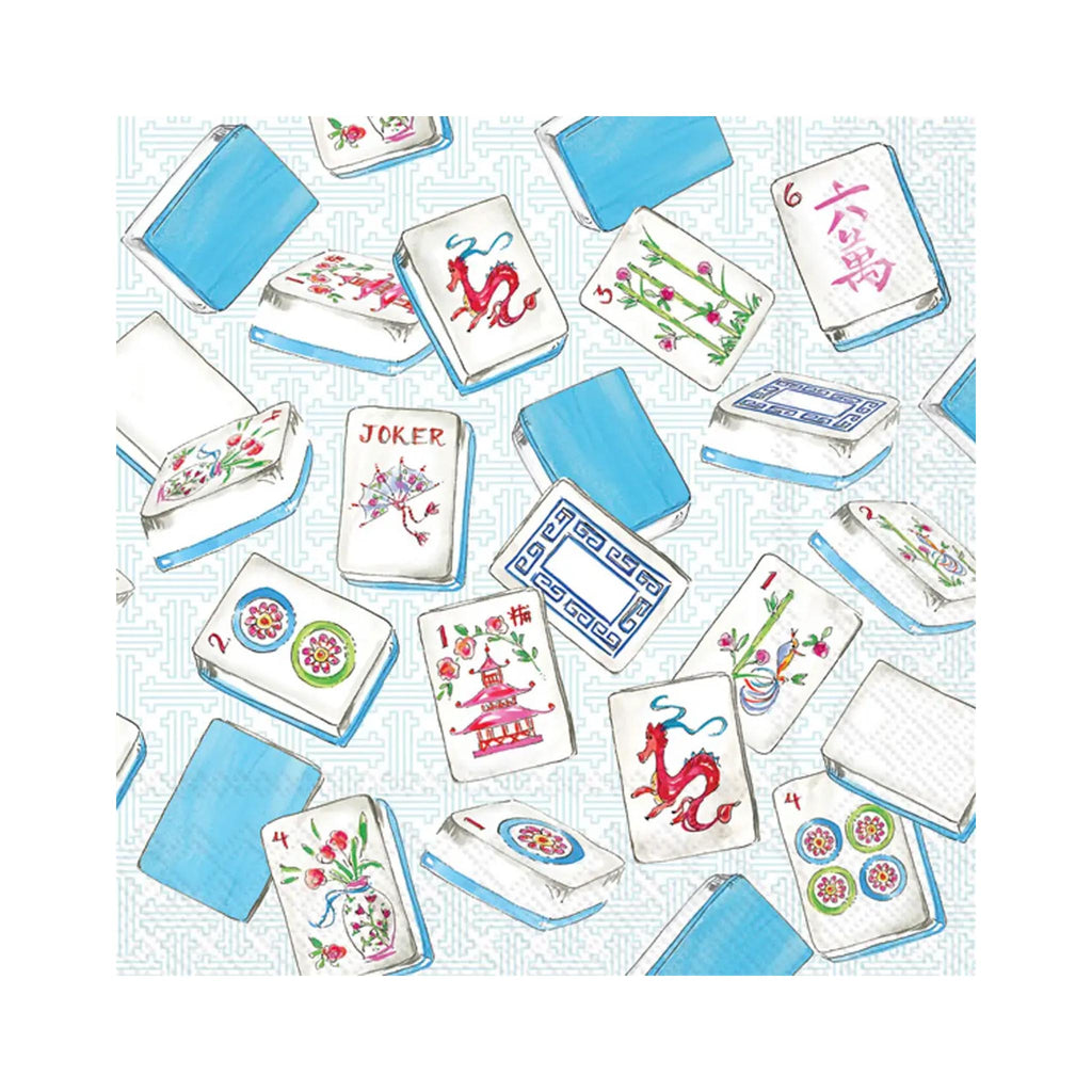 Rosanne Beck Mahjong Beverage Napkins