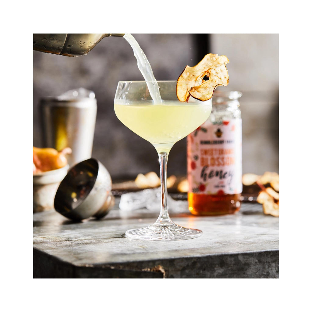 Pure Orange Blossom Honey - 11 oz  in use