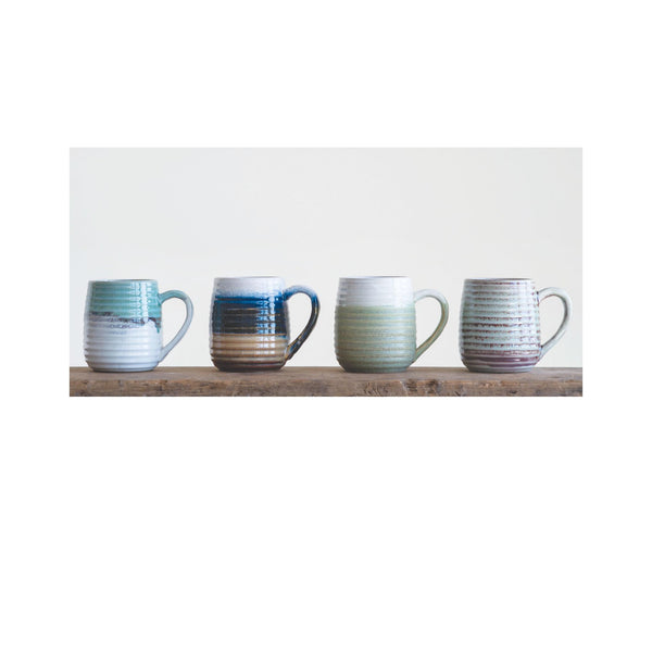 Reactive Glaze Stoneware Mugs