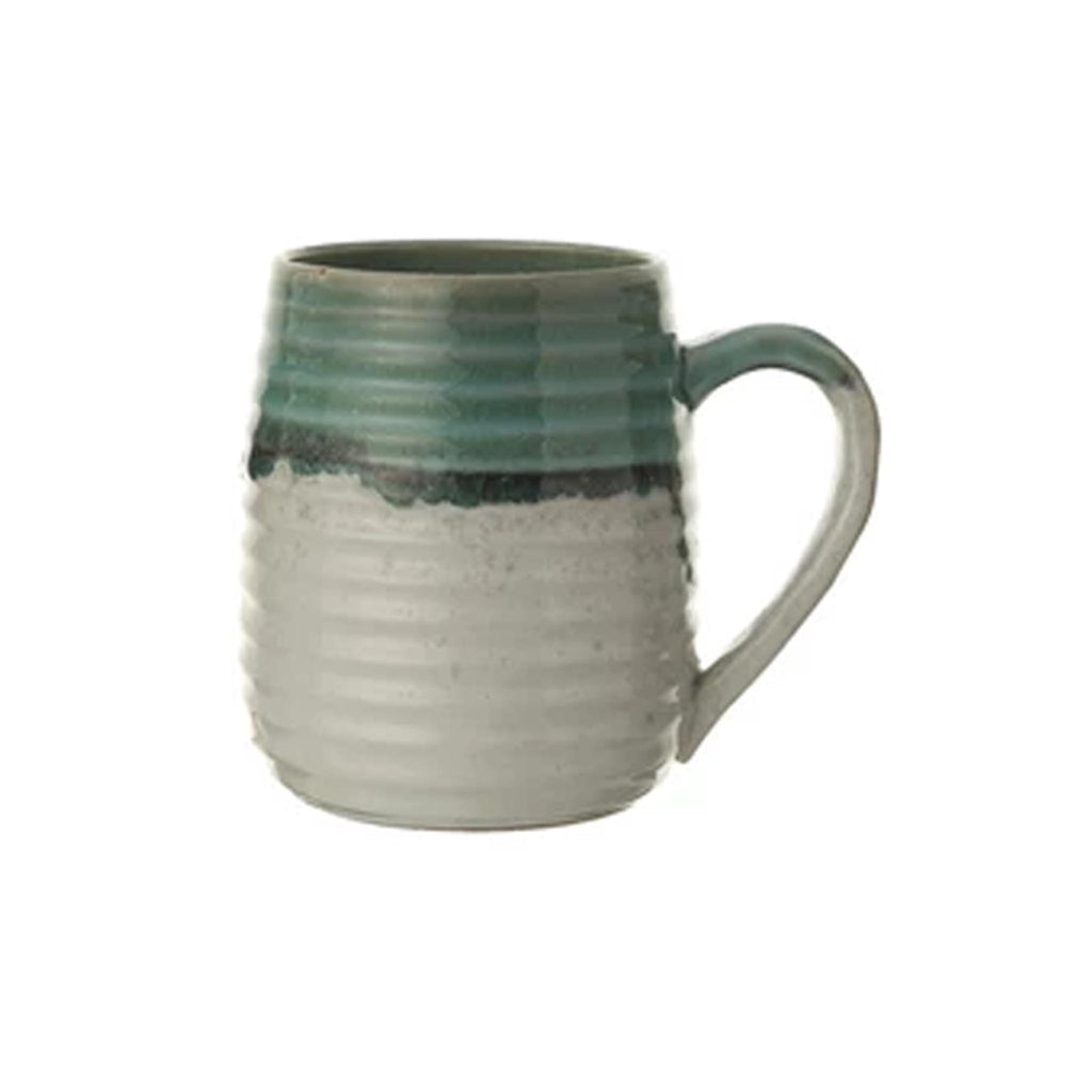 Reactive Glaze Stoneware Mugs - White