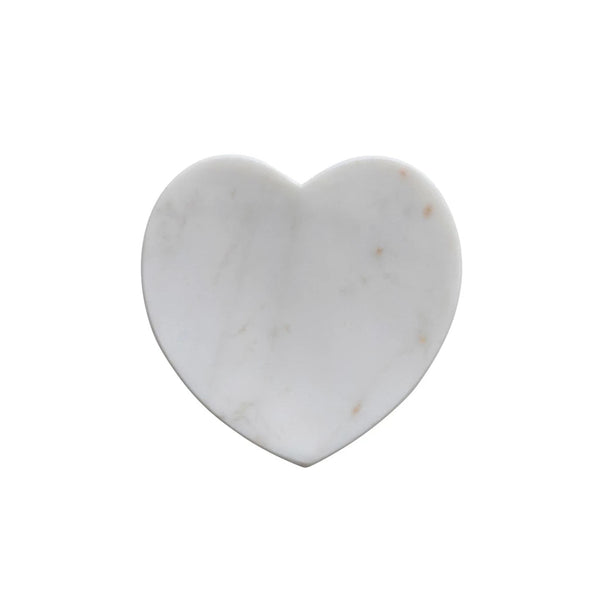 White Marble Heart Shaped Dish