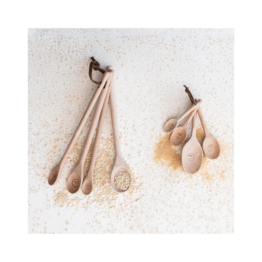 Beach Wood Measuring Spoon Set