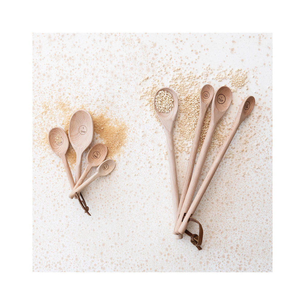 Beach Wood Measuring Spoon Set