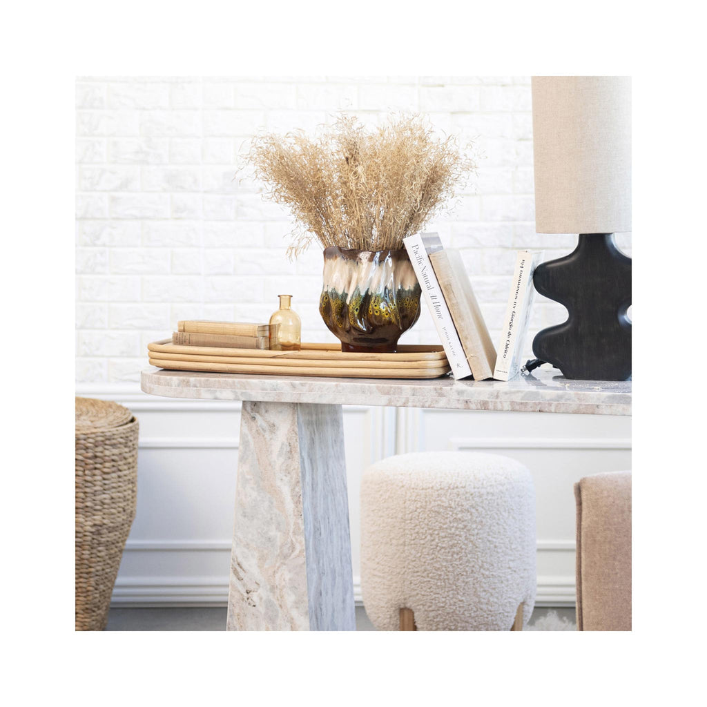 Stoneware Organic Shaped Vase/Planter - in use