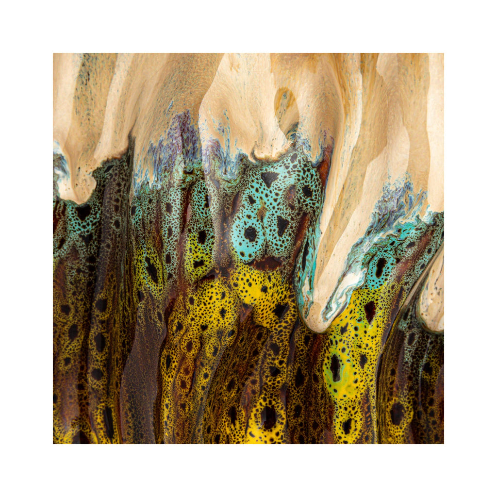 Stoneware Organic Shaped Vase/Planter- detail