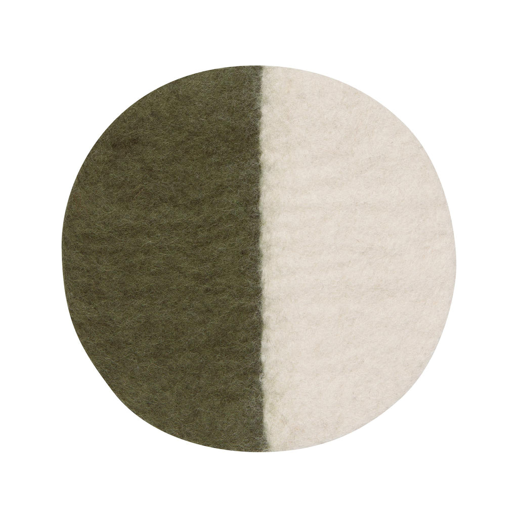 Olive Felted Wool Trivet