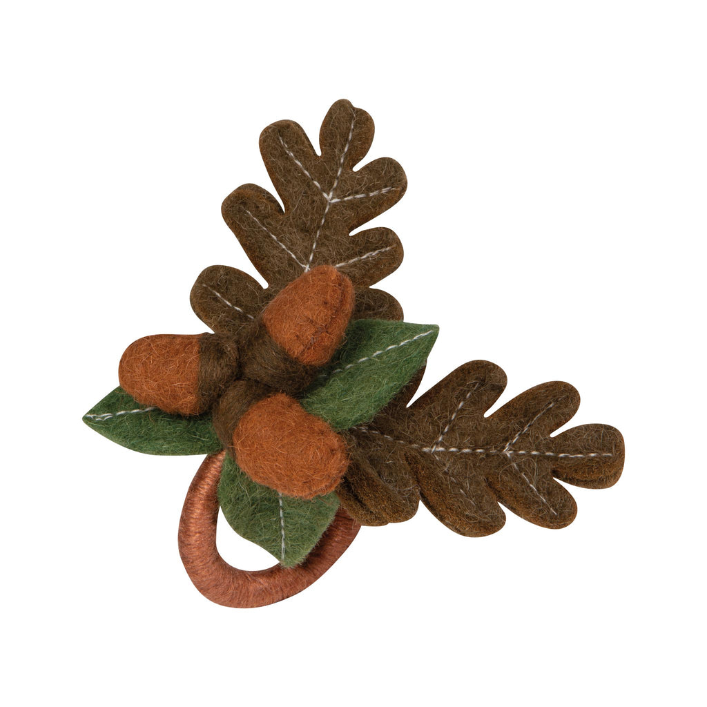 Oak & Acorn Felt Napkin Ring