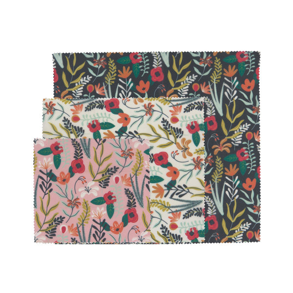 Floral Beeswax Wrap Set of 3