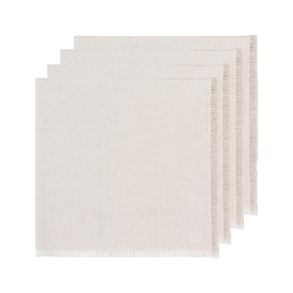 Chambray Heirloom Napkins Set of 4 - Dove Grey