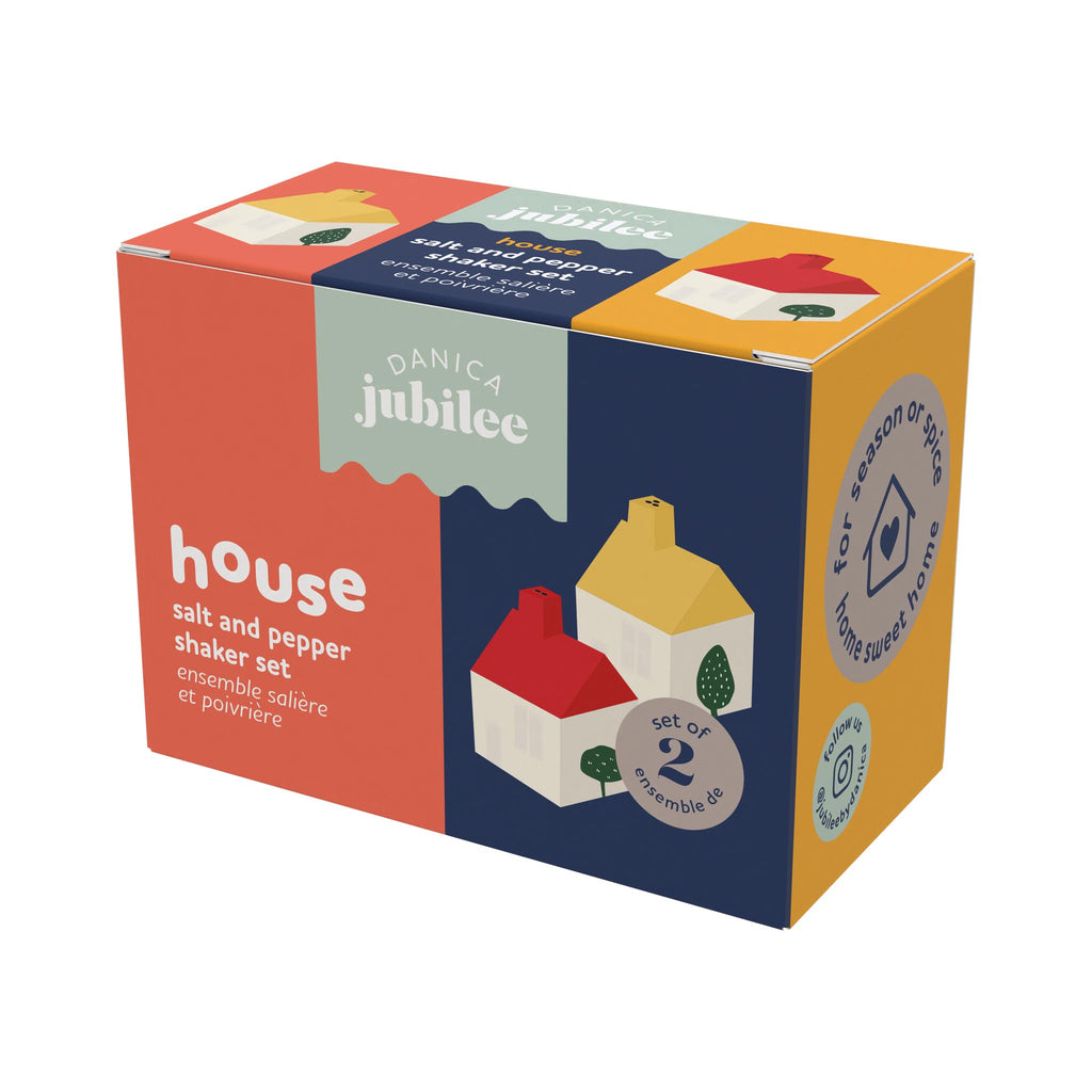 House Shaped Salt & Pepper Shaker Set - packaging