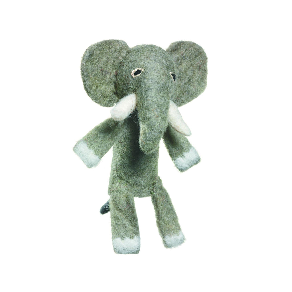 Felt Finger Puppets - Safari Animals - Elephant