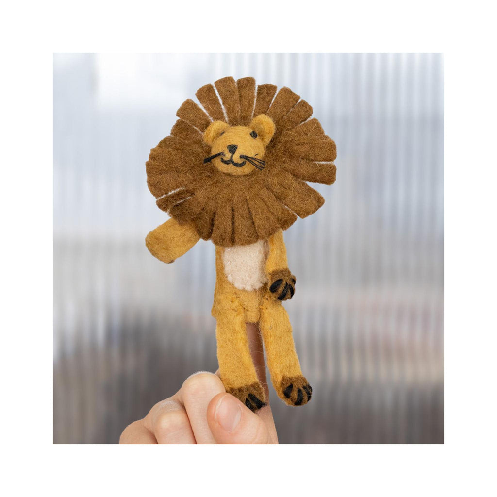 Felt Finger Puppets - Safari Animals - Lion
