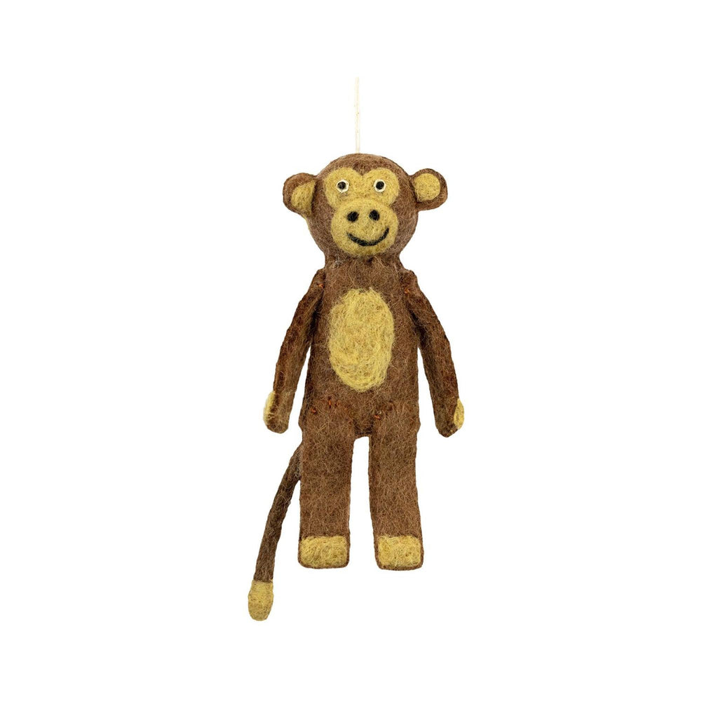 Felt Finger Puppets - Safari Animals - Monkey