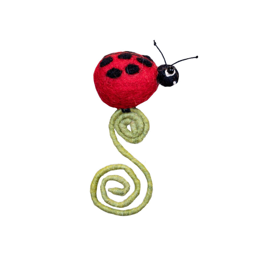 Felt Garden Frond Friends - Ladybug