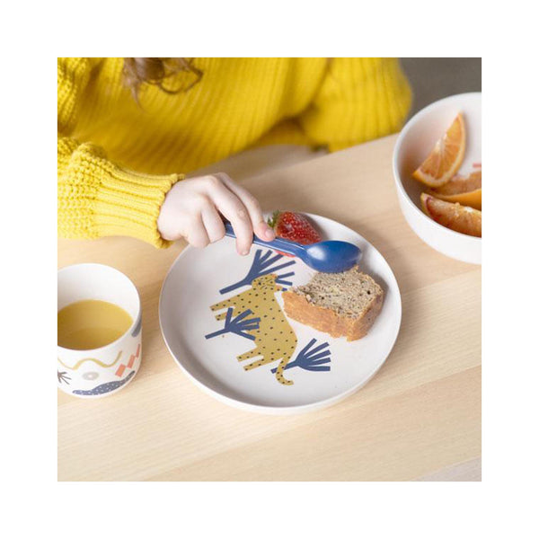 Ekobo Illustrated Kids Set - Leopard - in use