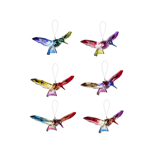 Rainbow Hummingbird Ornaments