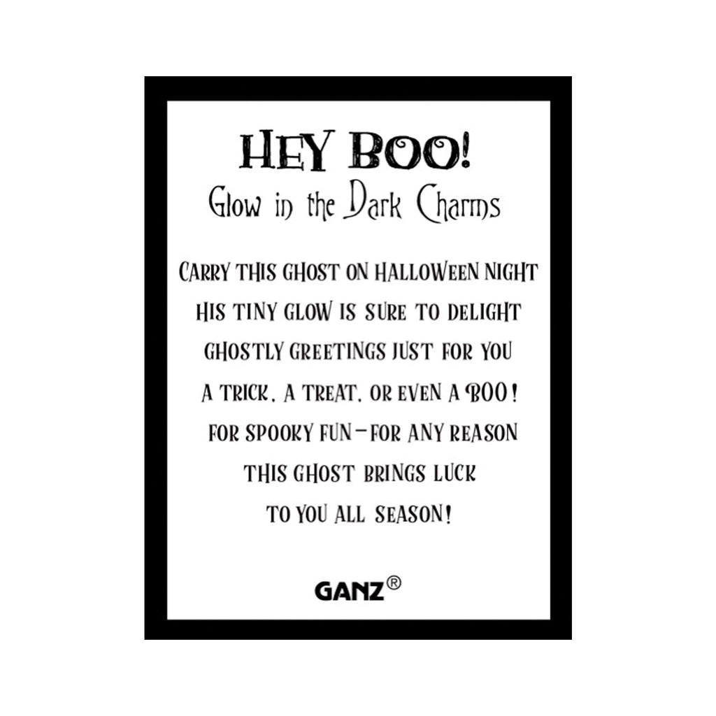 Glow in the Dark Ghost Charm - card