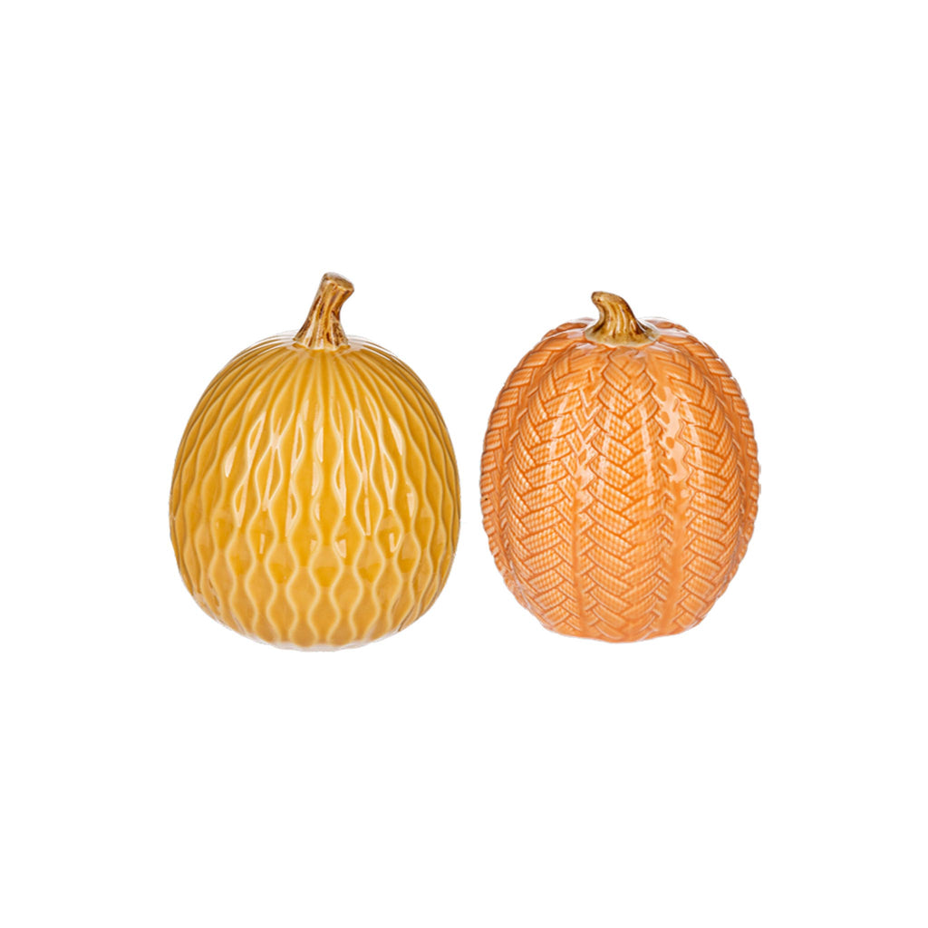 Harvest  Textured Ceramic Pumpkin