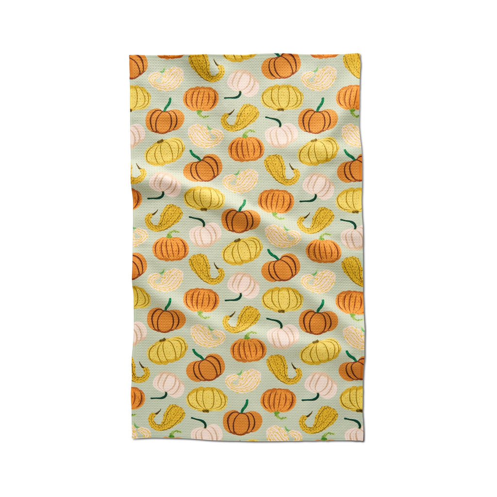 Geometry Tea Towel - Pumpkin & Gourds