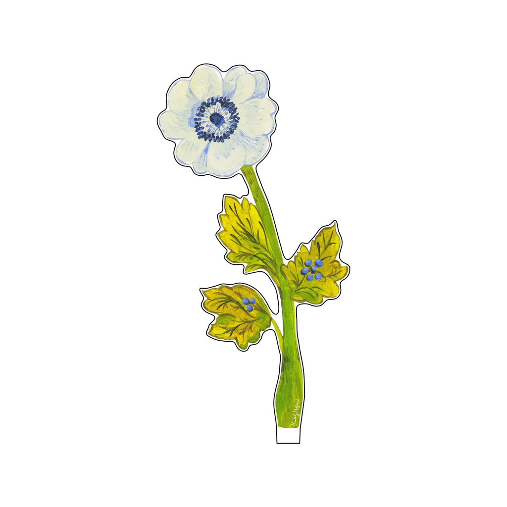 Kimberly Hodges Acrylic Flowers - Small - Blue Anemone