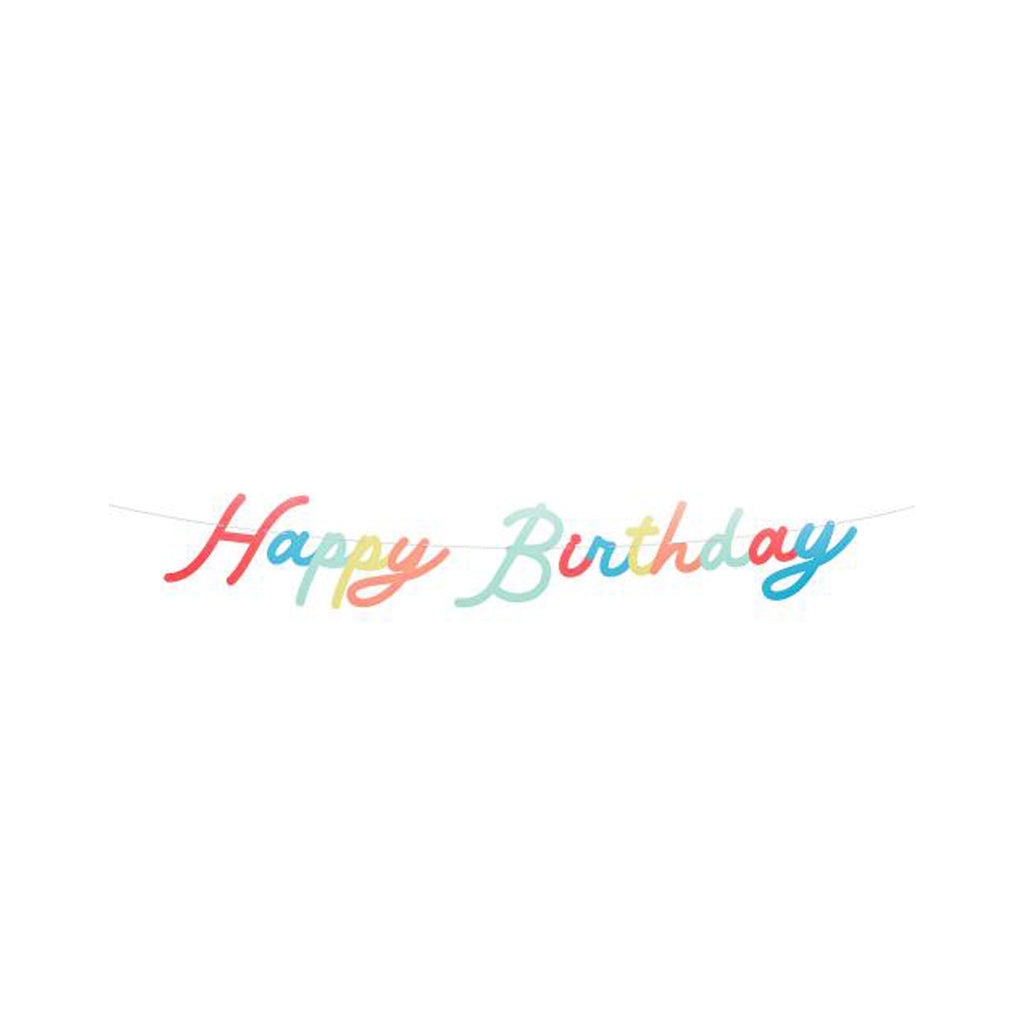 Bright Personalizable Birthday Garland Set