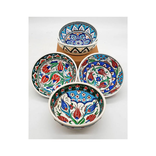 Hand-painted Turkish Bowls - Large Iznik