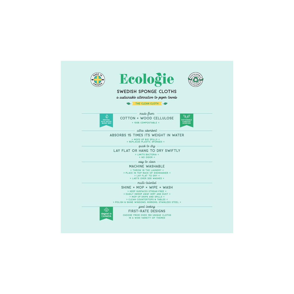 Ecologie Swedish Dishcloths - features