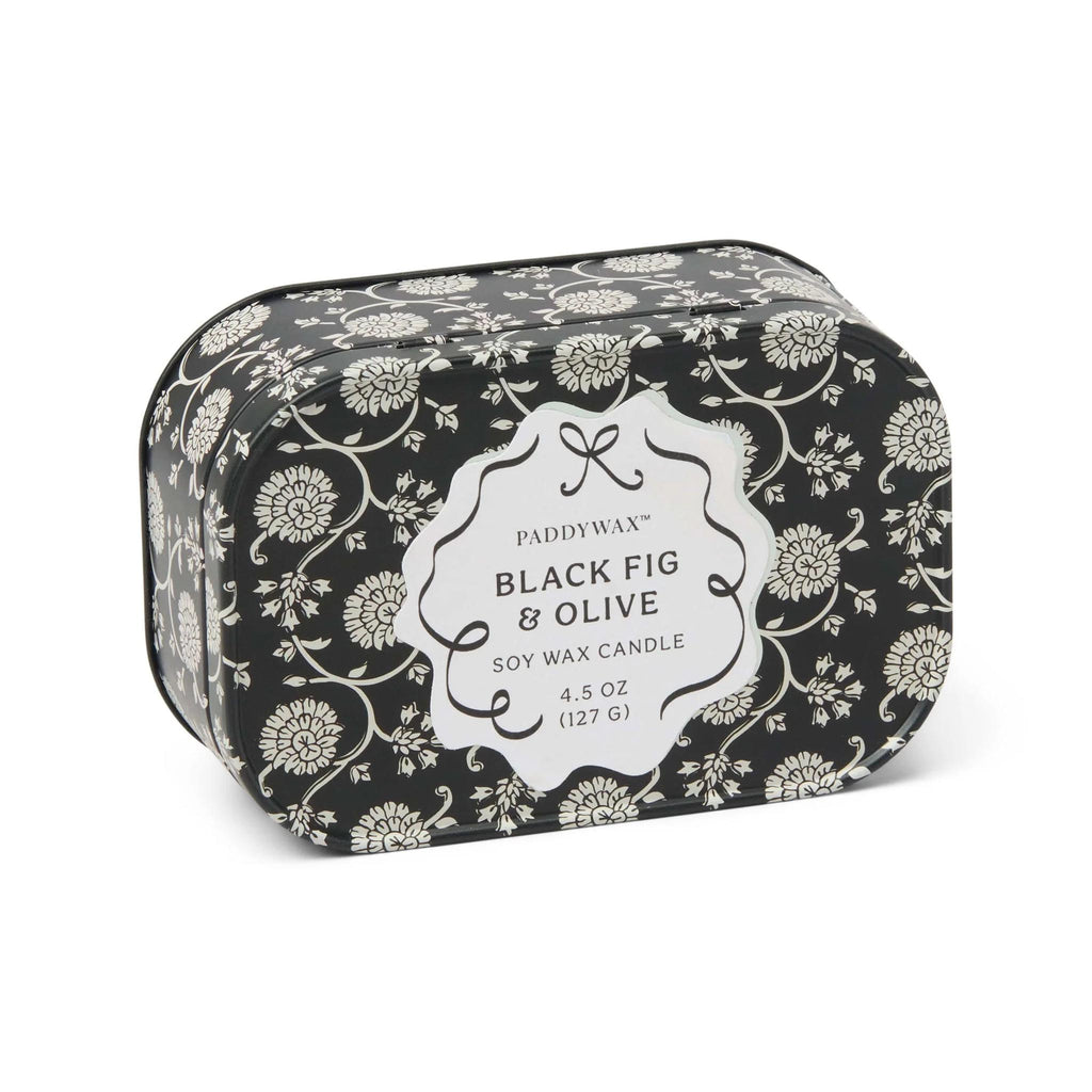 Paddywax Cherie Tin Collection Candles - Black Olive & Fig