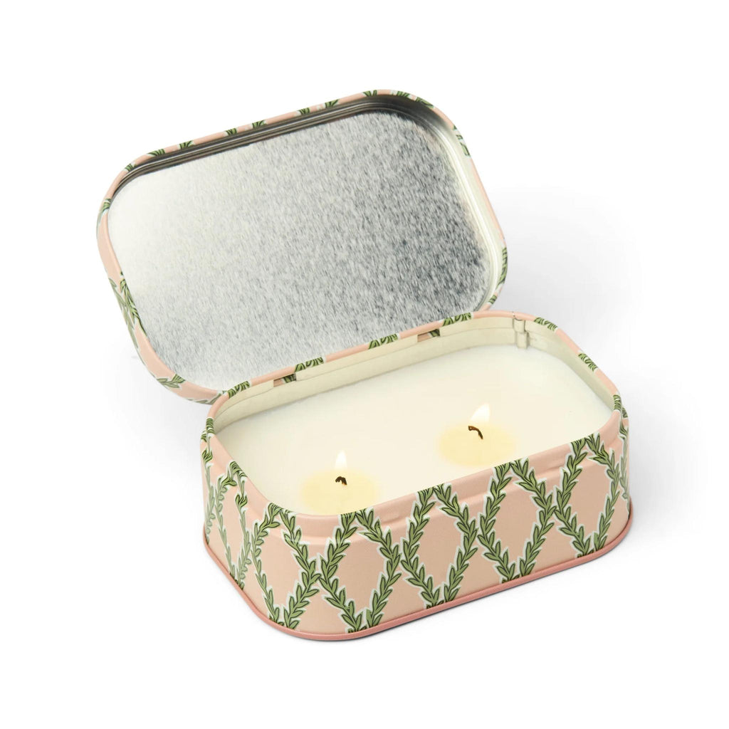 Paddywax Cherie Tin Collection Candles - Yuzu Woods - open