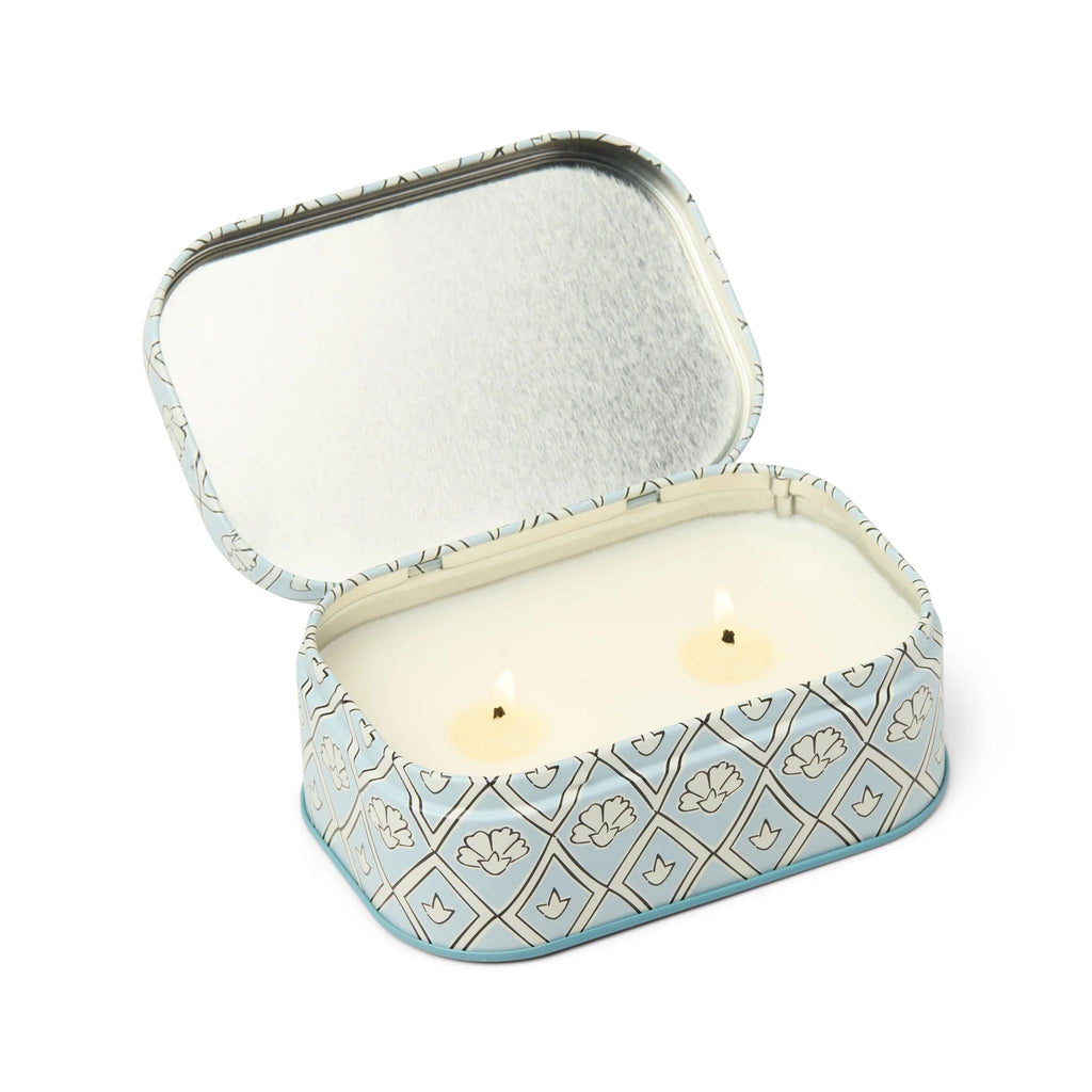 Paddywax Cherie Tin Collection Candles - Lavender Thyme - open