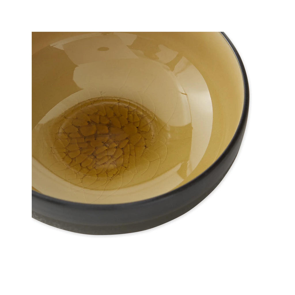 Japanese Crackle Sauce Bowls - Ochre