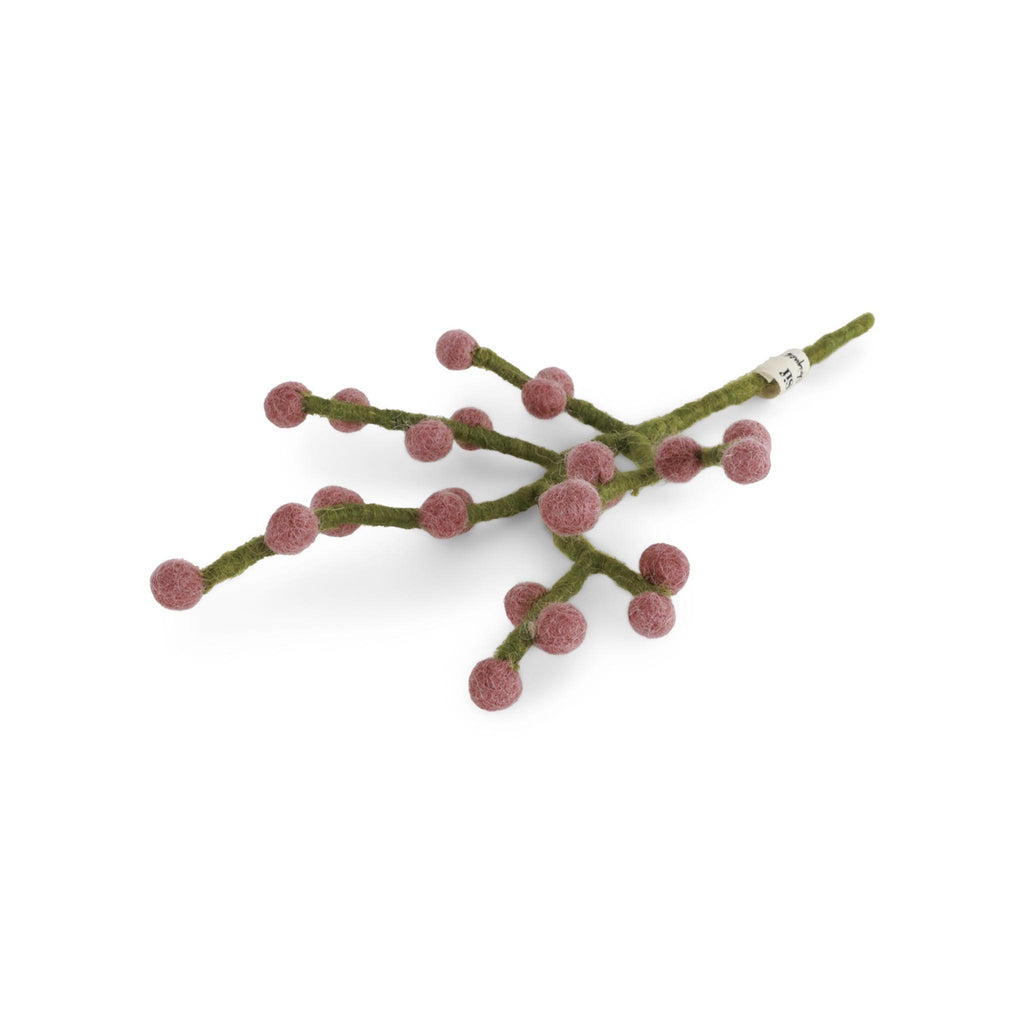 Felt Branch with Berries - Mini - Rouge