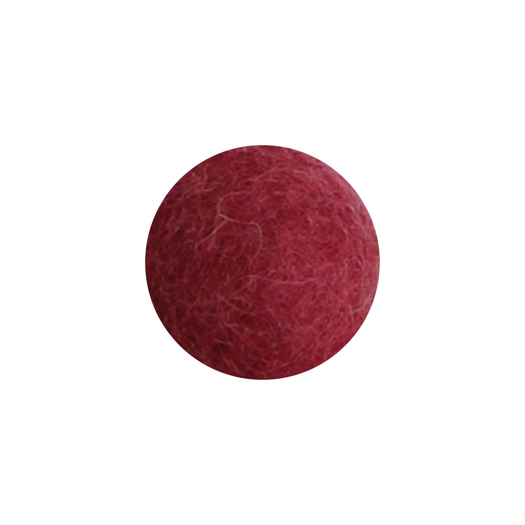 Felt Flowers - Small - Wine Red