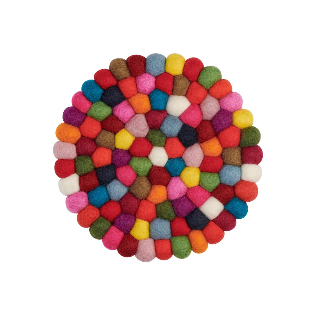 ModWool Felt Ball Trivets - Multi
