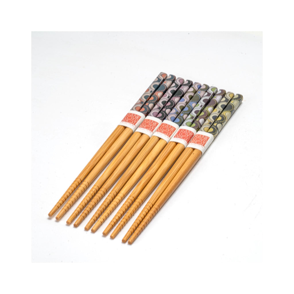 Frank Lloyd Wright Imperial Hotel Oya Carving Chopstick Set with Gift Box