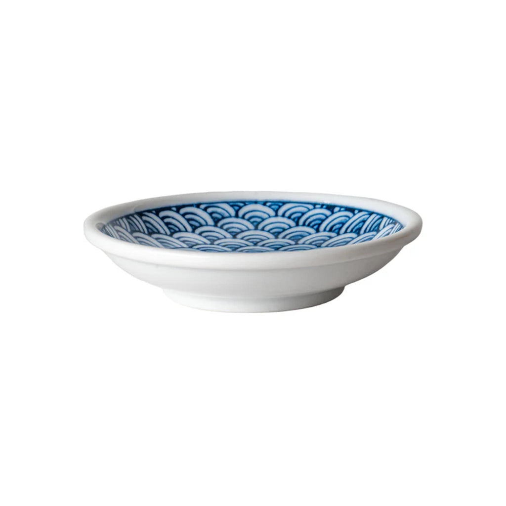 Seigaiha Waves Porcelain Sauce Dish