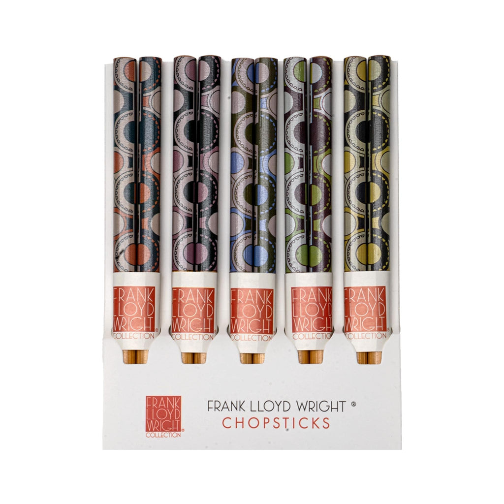 Frank Lloyd Wright Imperial Hotel Oya Carving Chopstick Set with Gift Box
