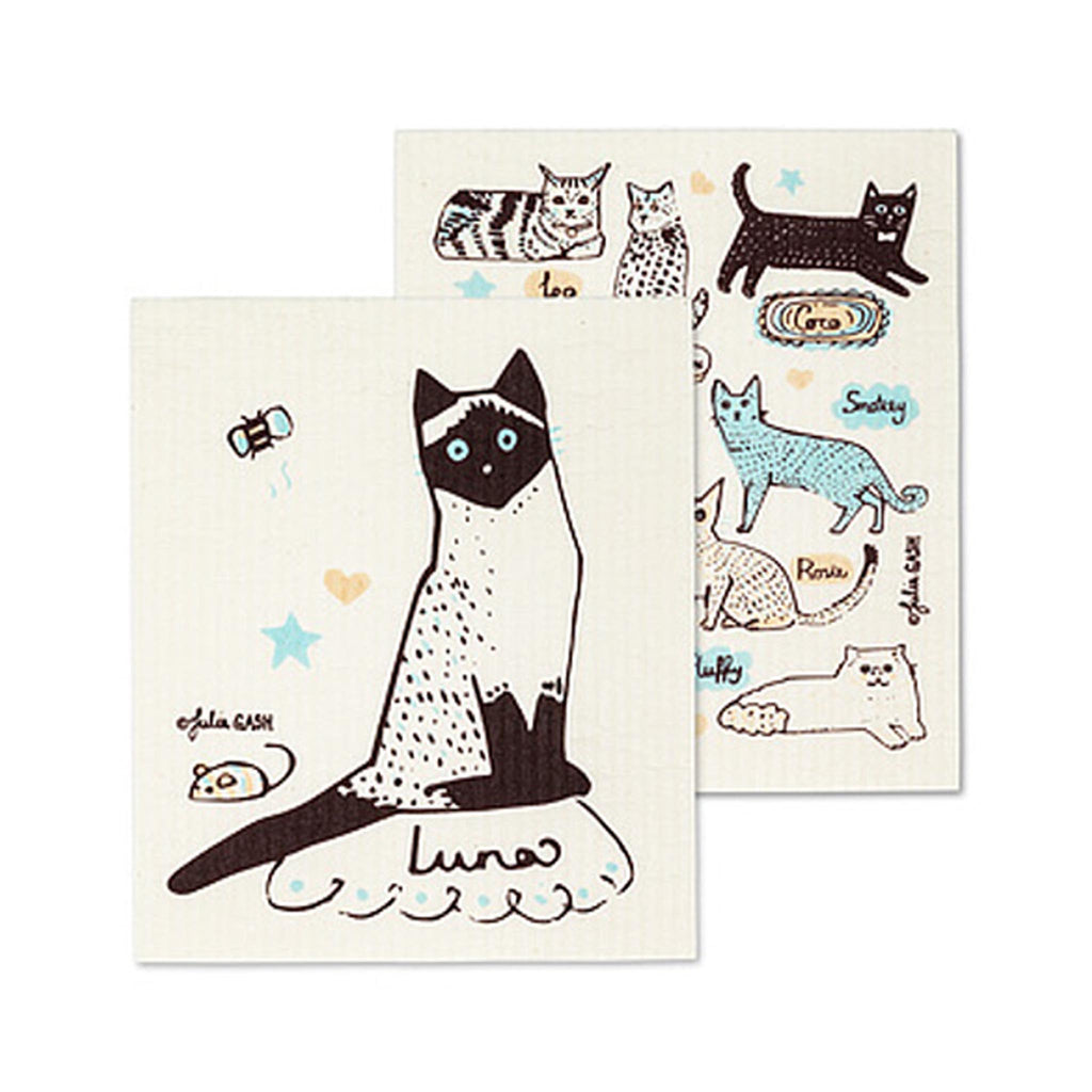 Swedish Dishcloth Sets - Cat Names