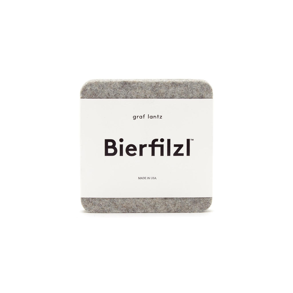 Bierfilzl Wool Felt Coaster Set of 4 - Granite
