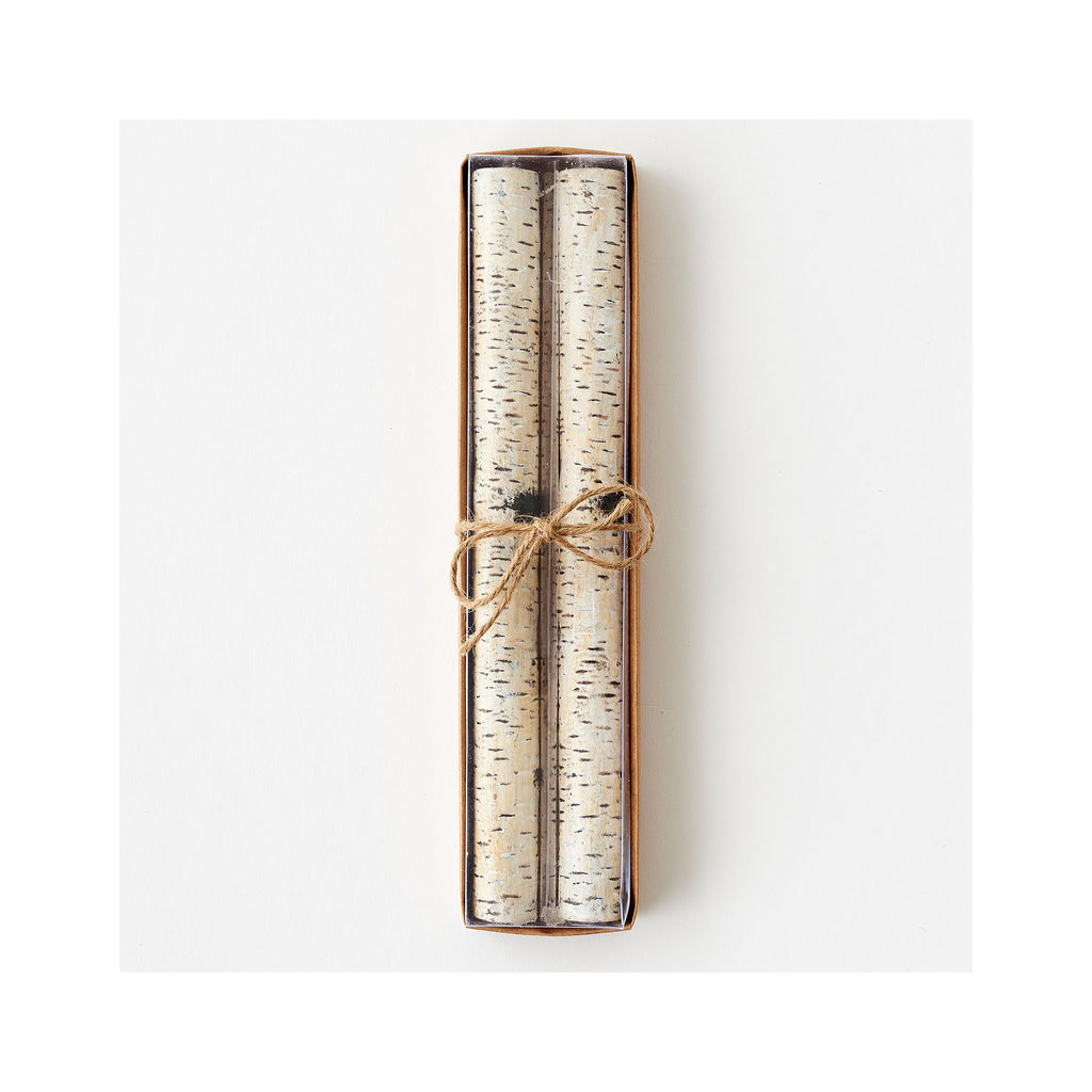 Birch Taper Candles Set of 2