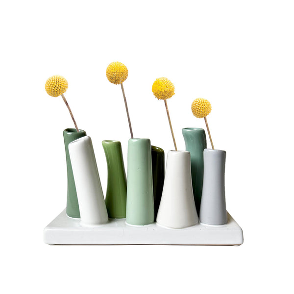 Pooley Tube Vase - Moss