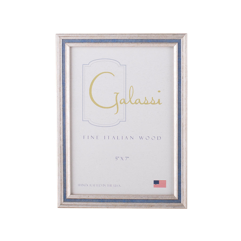 Silver with Blue Channel Frames