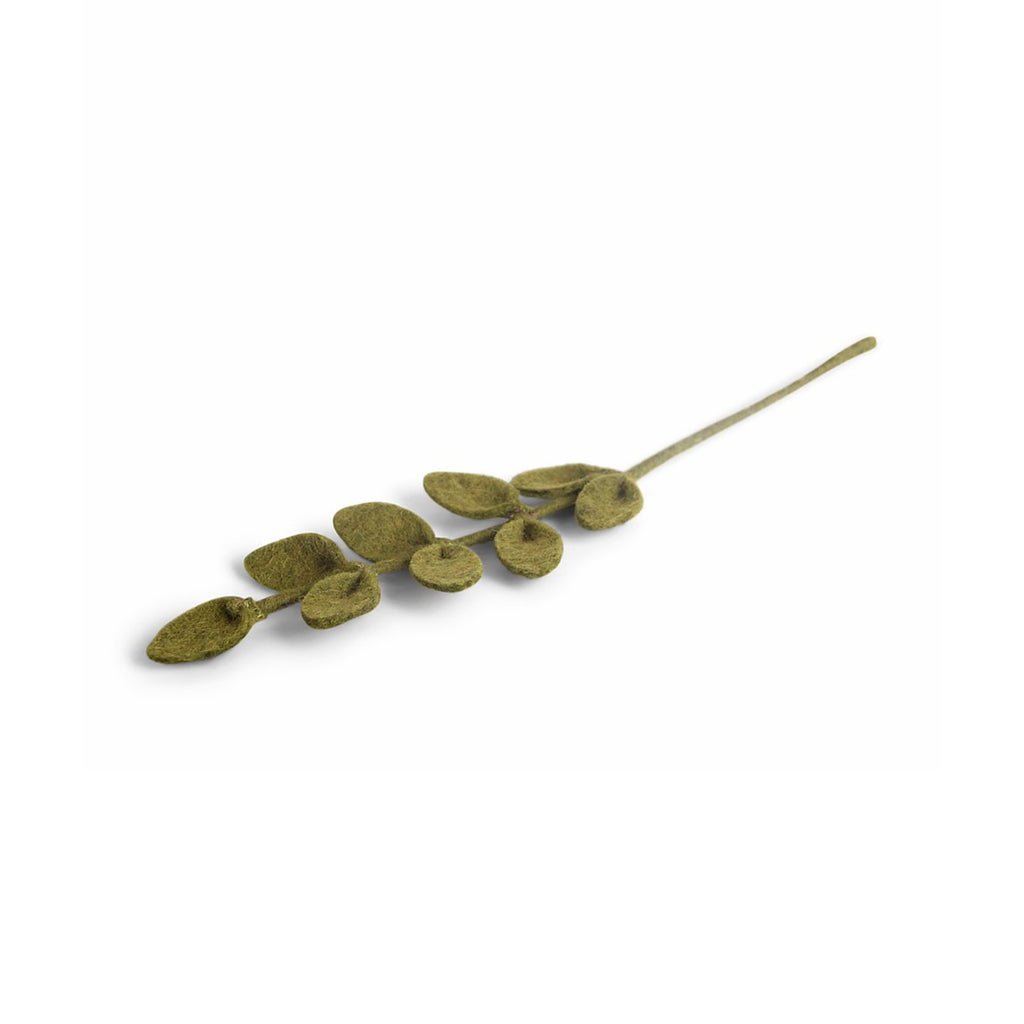 Felt Leaf Branch - Green