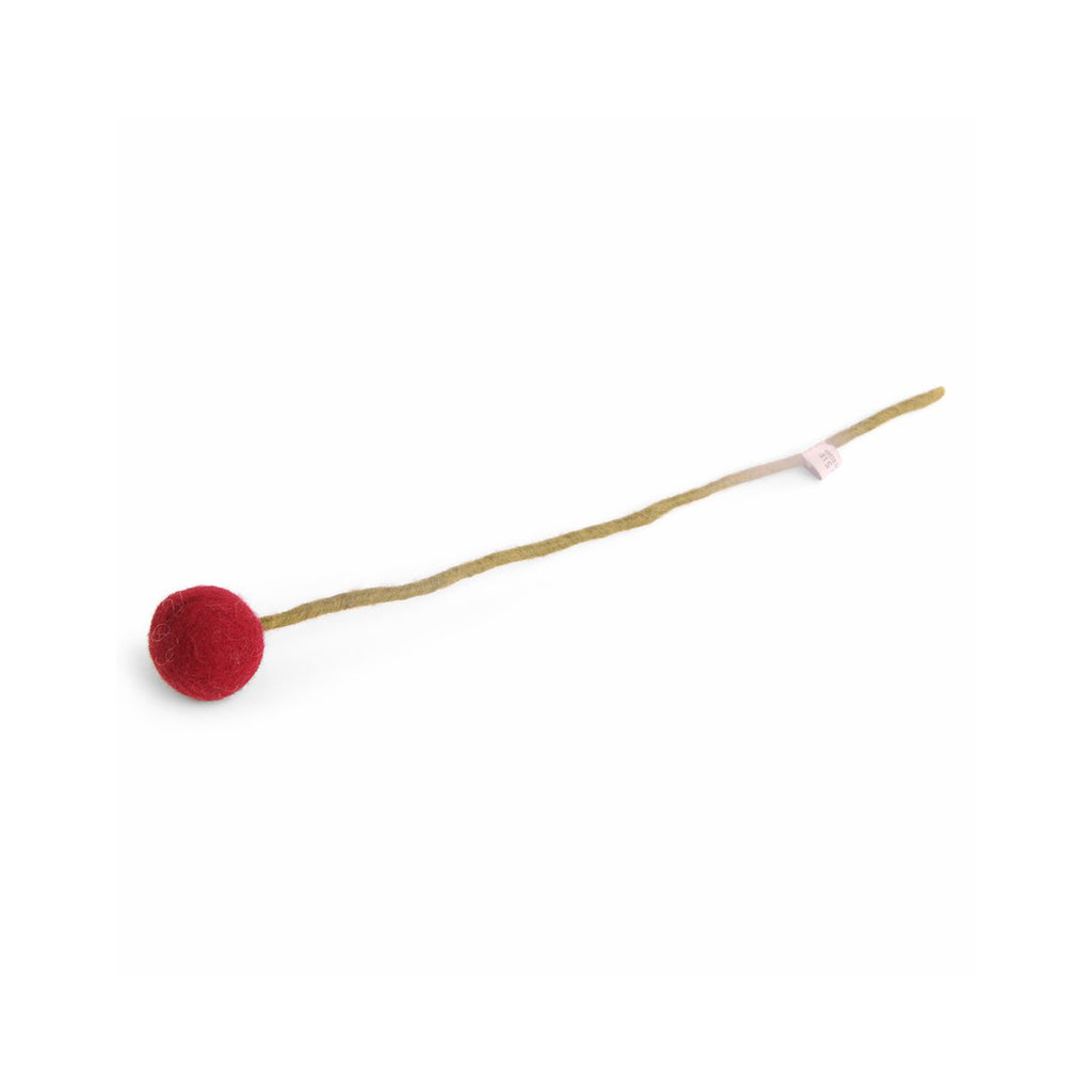 Felt Flowers - Large - Dark Red