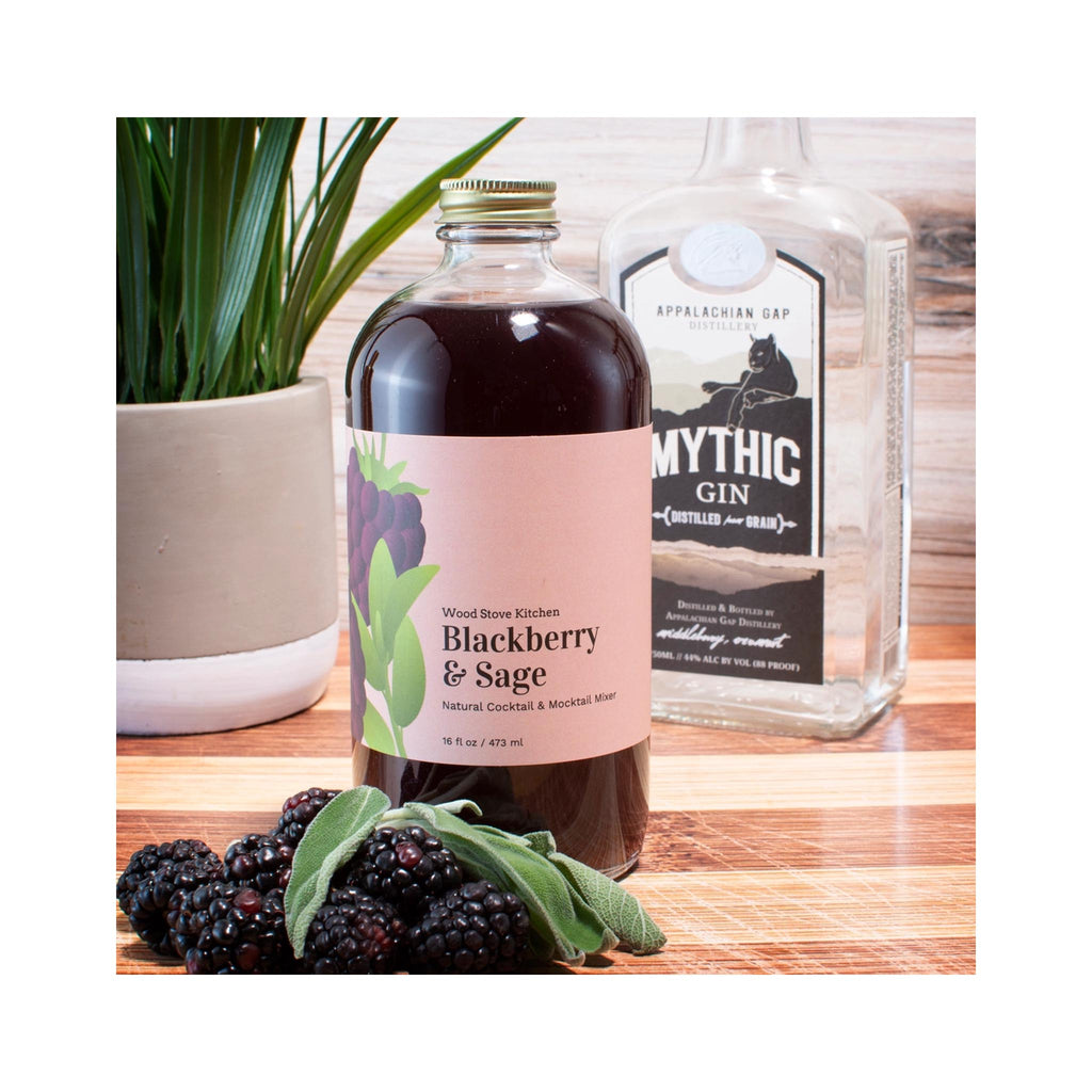 Wood Stove Kitchen Cocktail Mixers - Blackberry & Sage