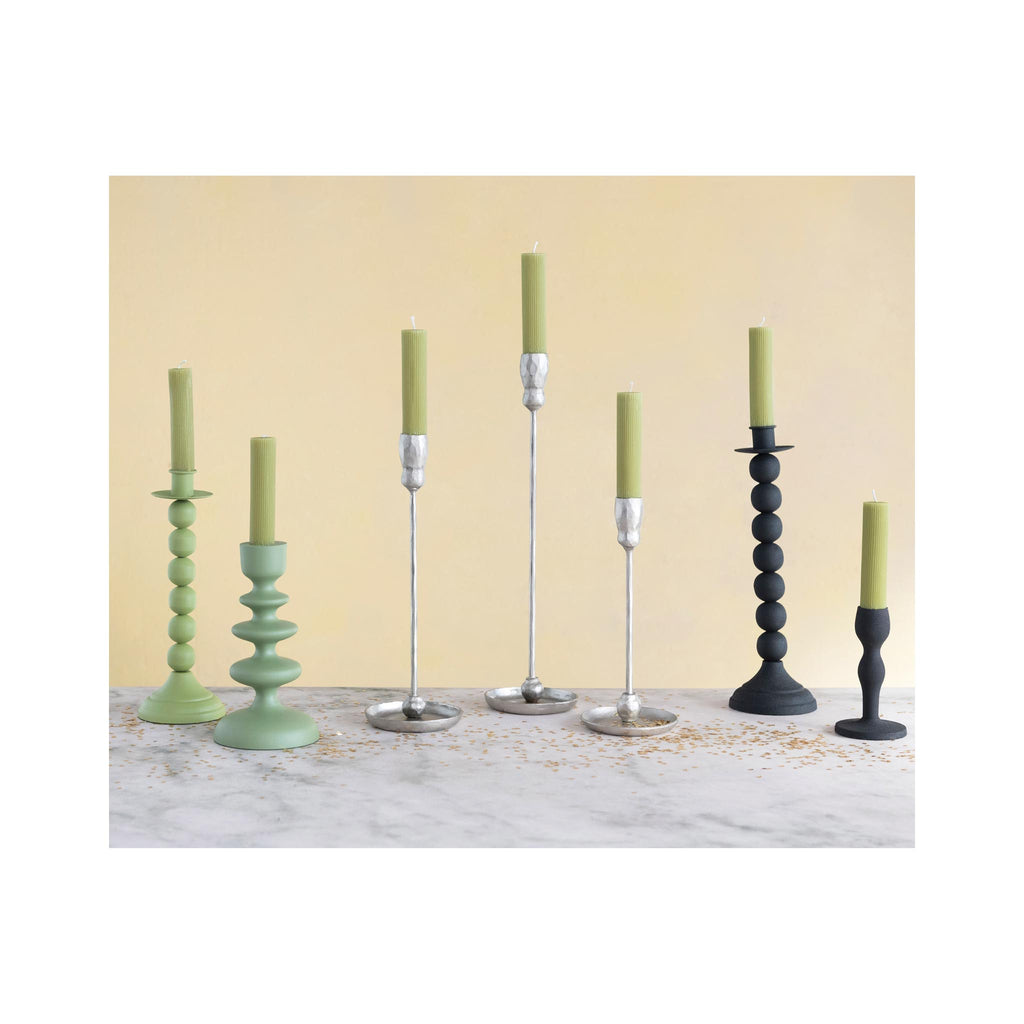 Hand-forged Iron Taper Candleholders - in grouping
