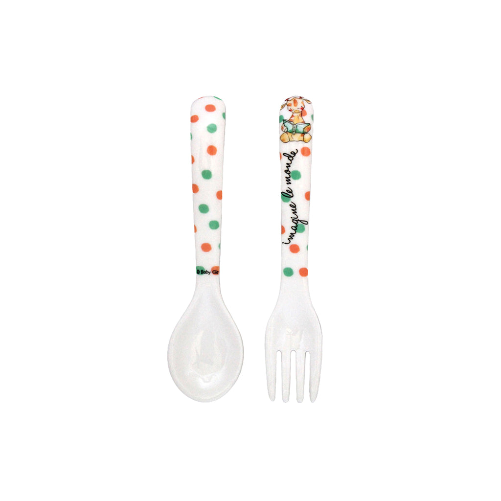 Textured Fork & Spoon  - Imagine the World